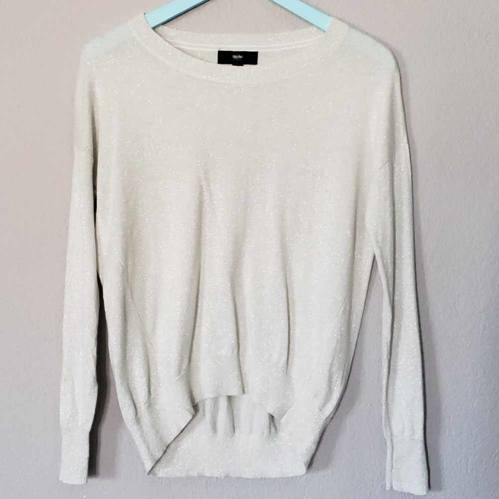 Mossimo Silver Sparkle Sweater